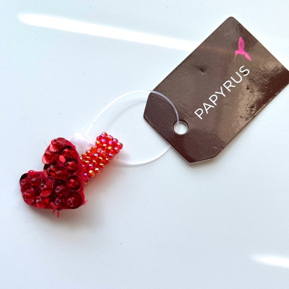 Papyrus beaded heart bracelet & ring set - Picture 2 of 5